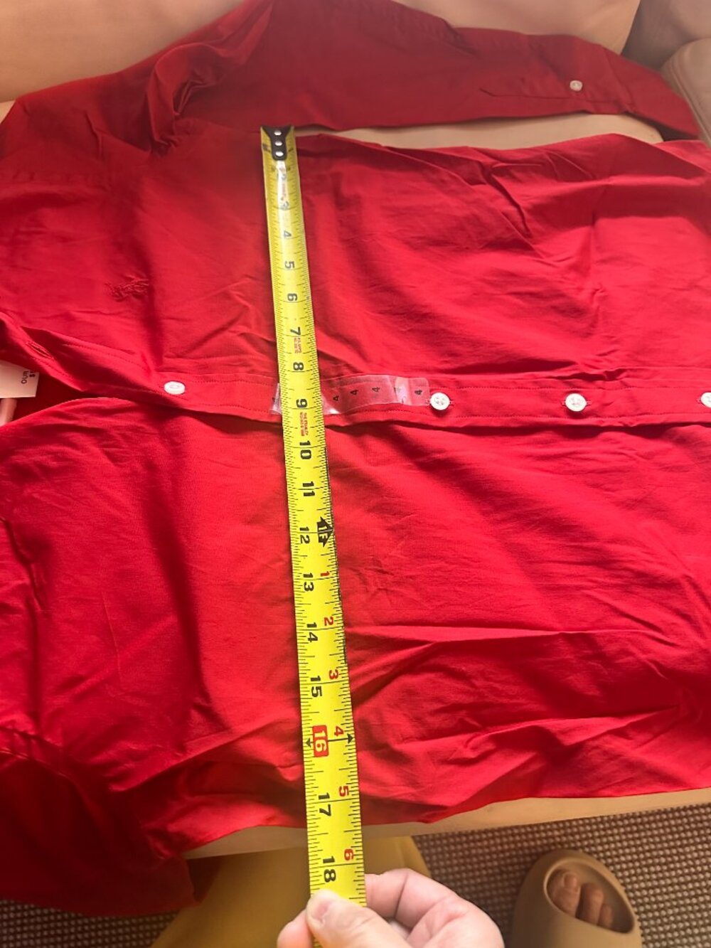 NWT Ralph Lauren Sport Red Long Sleeve Button Down Shirt Size 4 - Picture 7 of 9